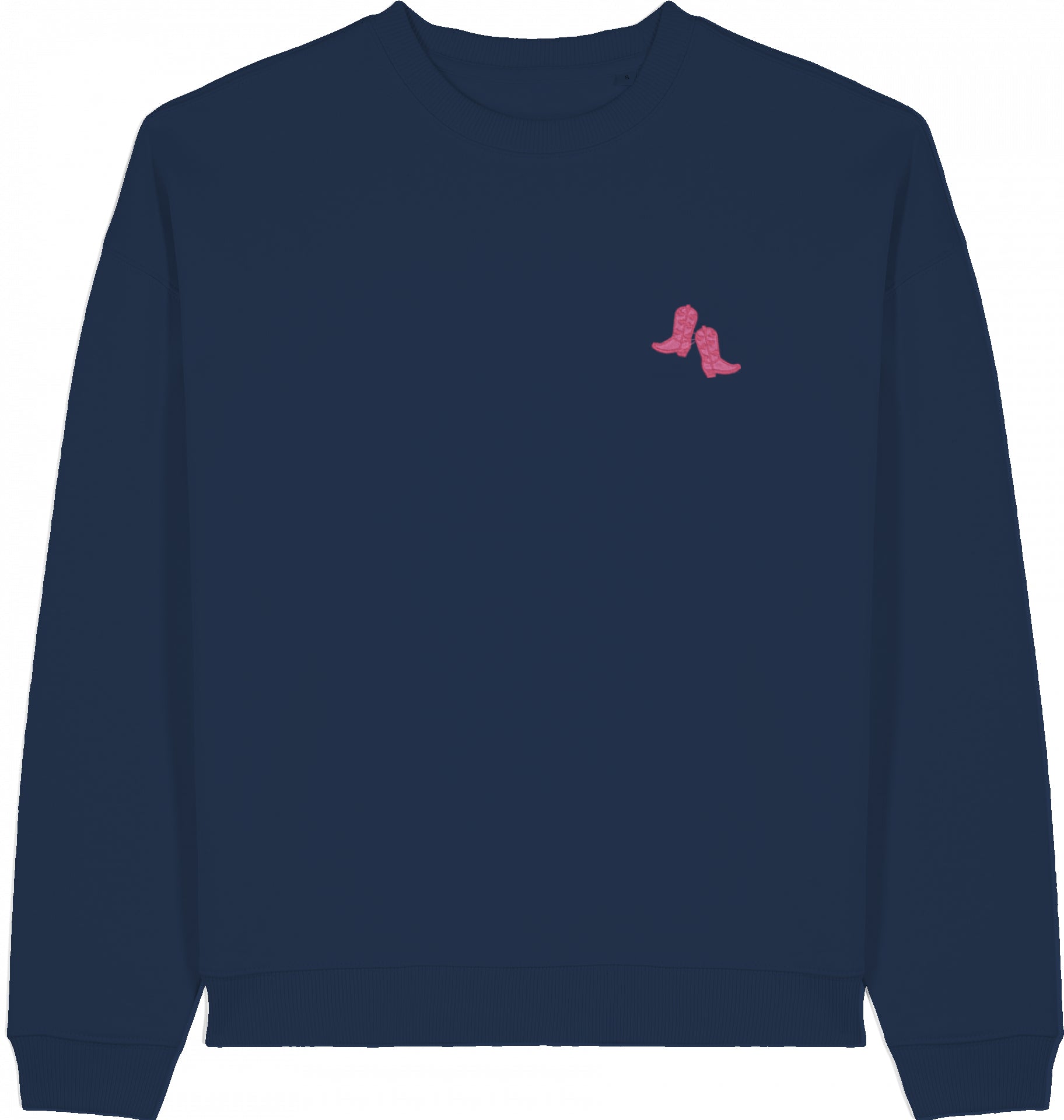 Oversized Sweater | Pink Cowboy Boots