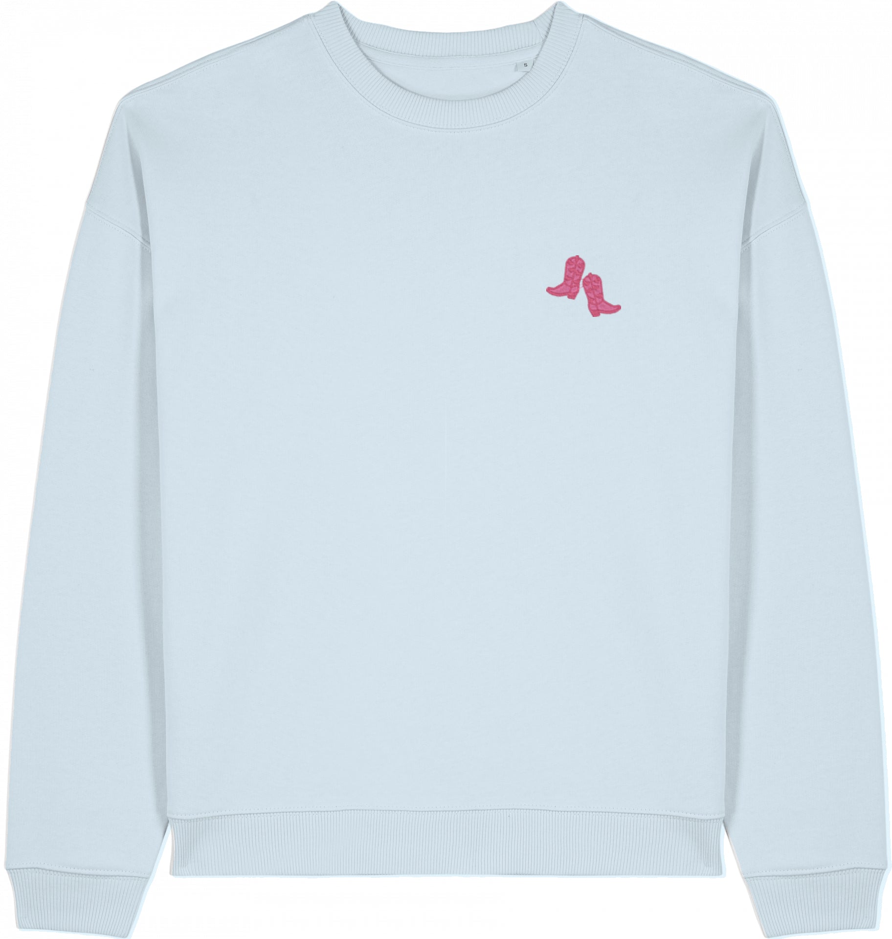 Oversized Sweater | Pink Cowboy Boots