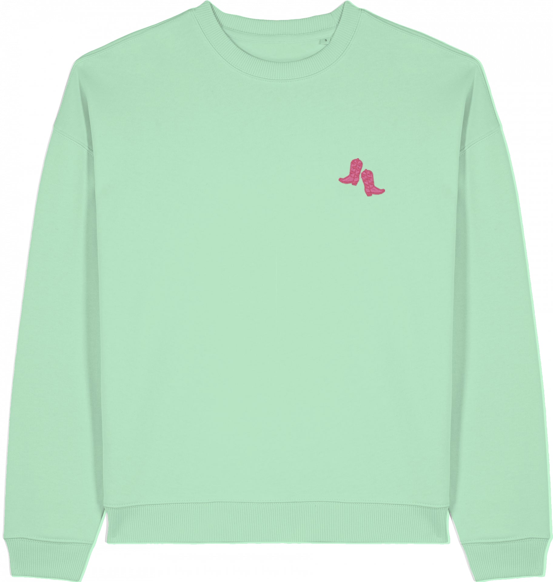 Oversized Sweater | Pink Cowboy Boots