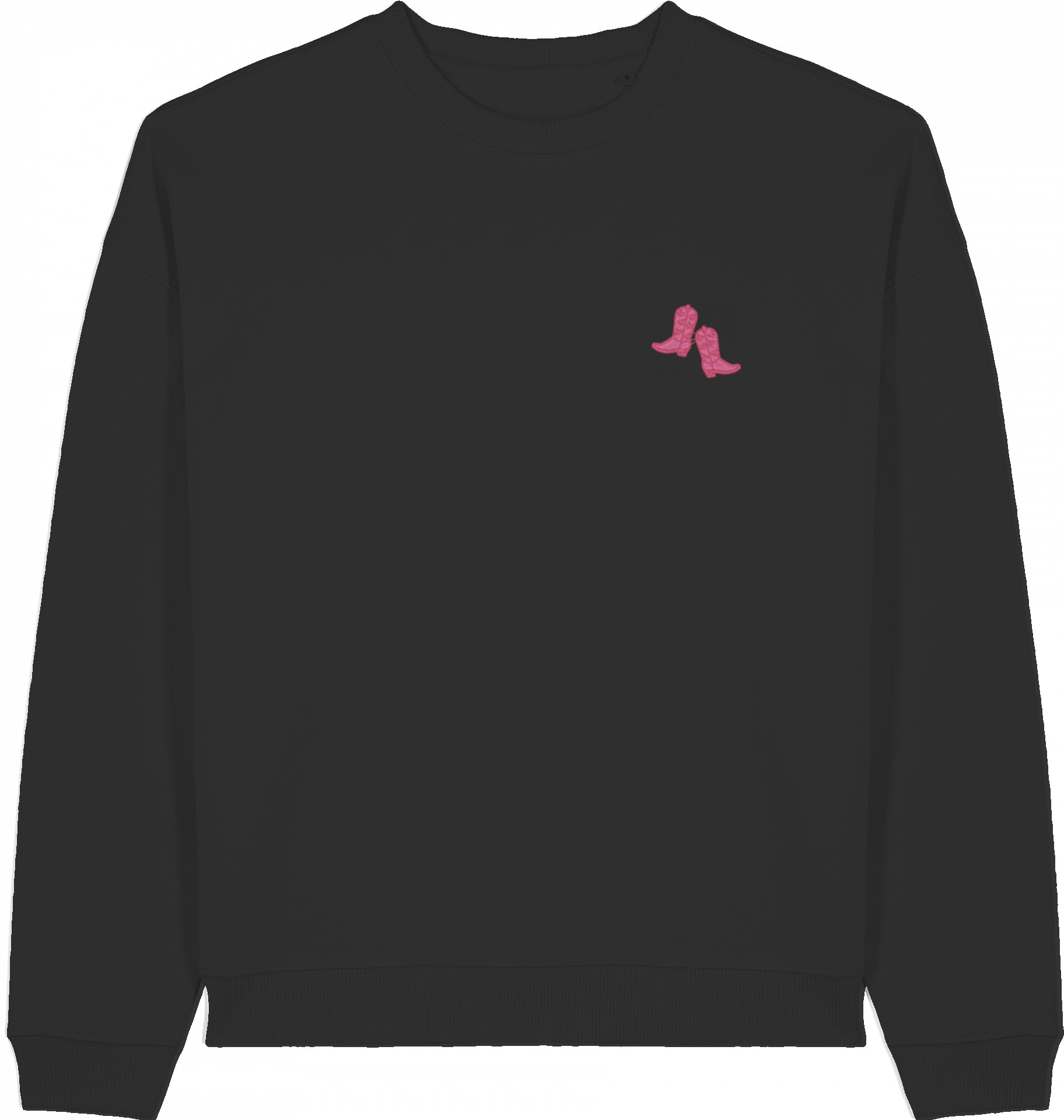 Oversized Sweater | Pink Cowboy Boots