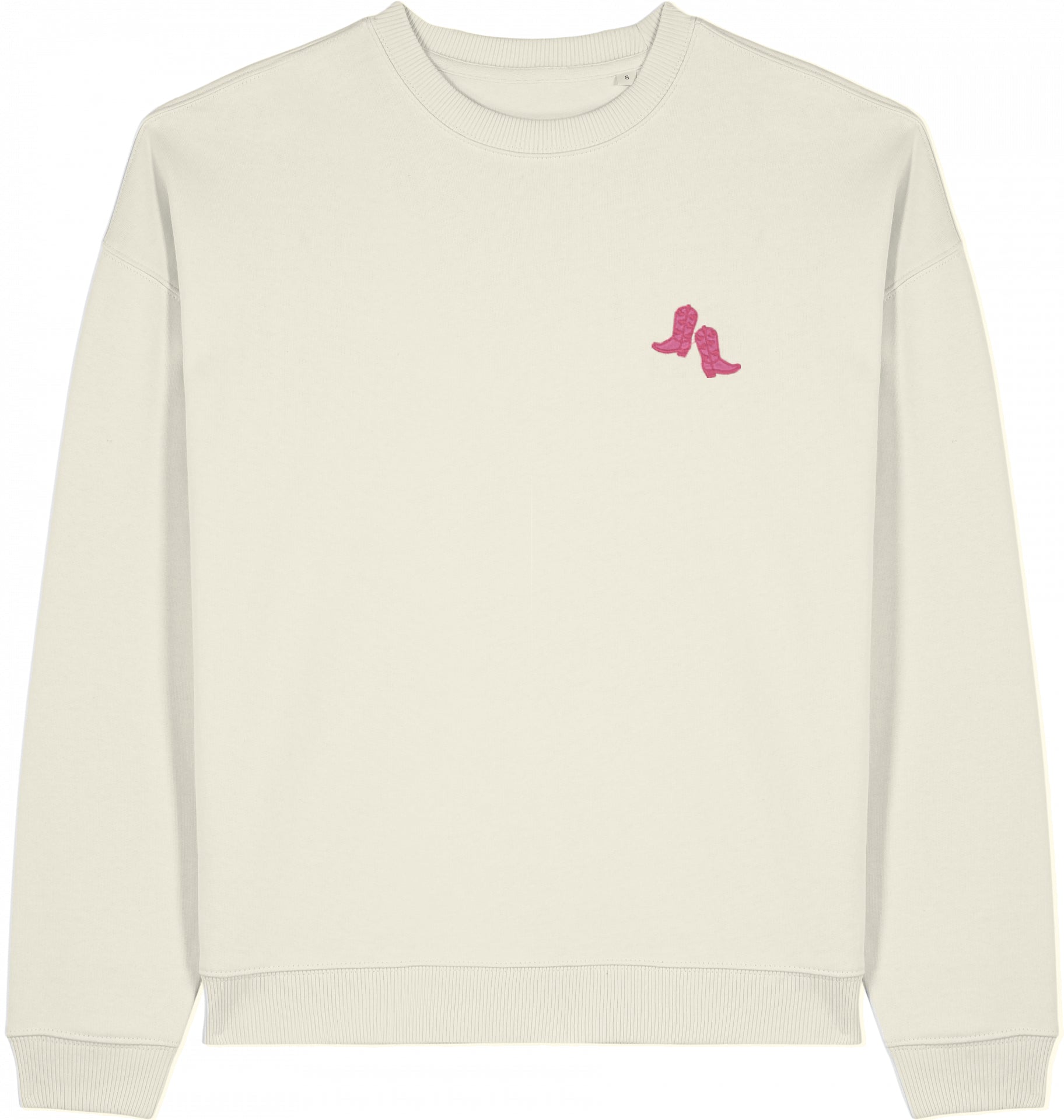 Oversized Sweater | Pink Cowboy Boots